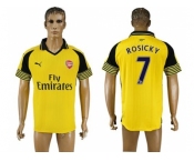 Arsenal #7 Rosicky Away Soccer Club Jersey