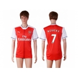 Arsenal #7 Rosicky Home Soccer Club Jersey