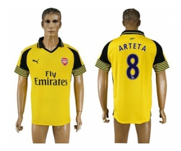 Arsenal #8 Arteta Away Soccer Club Jersey