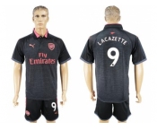 Arsenal #9 Lacazette Sec Away Soccer Club Jersey