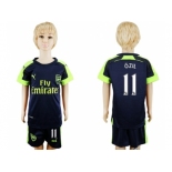 Arsenal #11 Ozil Sec Away Kid Soccer Club Jersey