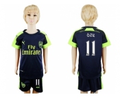 Arsenal #11 Ozil Sec Away Kid Soccer Club Jersey