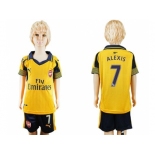 Arsenal #7 Alexis Away Kid Soccer Club Jerse