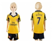 Arsenal #7 Alexis Away Kid Soccer Club Jerse