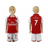 Arsenal #7 Alexis Home Kid Soccer Club Jersey