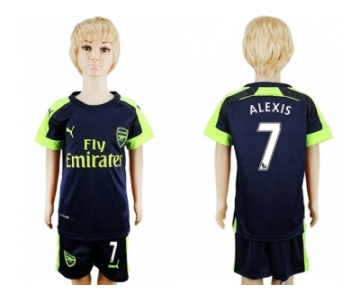 Arsenal #7 Alexis Sec Away Kid Soccer Club Jersey