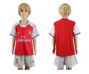 Arsenal Blank Home Kid Soccer Club Jersey1