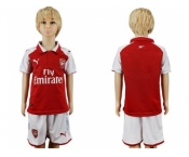 Arsenal Blank Home Kid Soccer Club Jersey