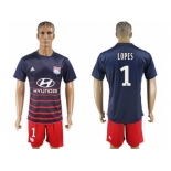 Lyon #1 Lopes Away Soccer Club Jersey