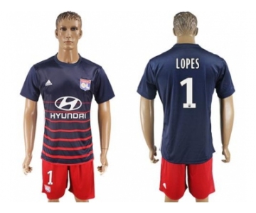 Lyon #1 Lopes Away Soccer Club Jersey