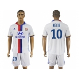 Lyon #10 Necib Home Soccer Club Jersey