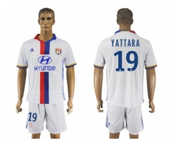 Lyon #19 Yattara Home Soccer Club Jersey