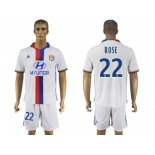 Lyon #22 Rose Home Soccer Club Jersey