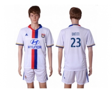 Lyon #23 Umtiti Home Soccer Club Jersey1