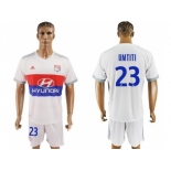 Lyon #23 Umtiti Home Soccer Club Jersey