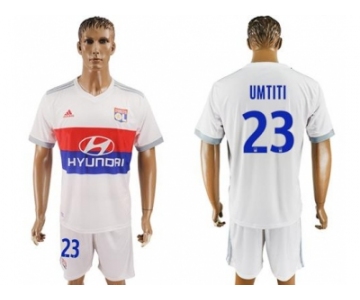 Lyon #23 Umtiti Home Soccer Club Jersey