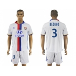 Lyon #3 Bedimo Home Soccer Club Jersey