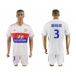 Lyon #3 Nkoulou Home Soccer Club Jersey