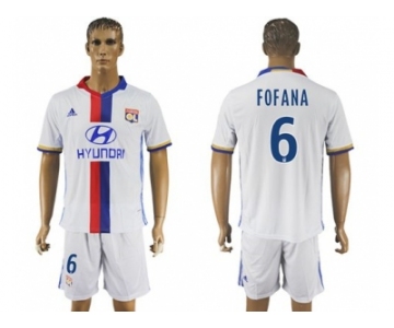 Lyon #6 Fofana Home Soccer Club Jersey