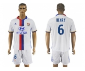 Lyon #6 Henry Home Soccer Club Jersey