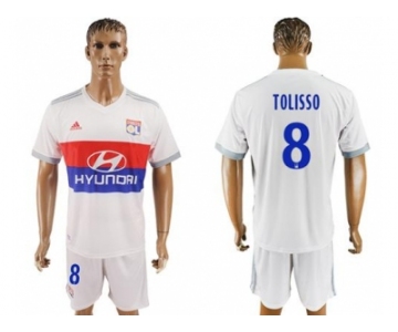 Lyon #8 Tolisso Home Soccer Club Jersey