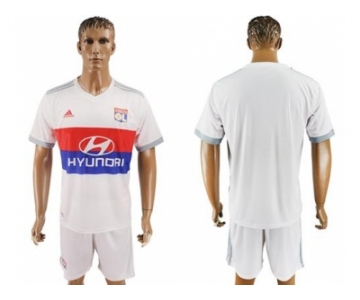 Lyon Blank Home Soccer Club Jersey1