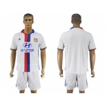 Lyon Blank Home Soccer Club Jersey3