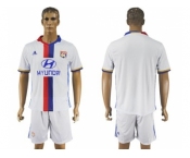 Lyon Blank Home Soccer Club Jersey3