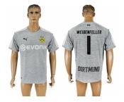 Dortmund #1 Weidenfeller Grey Soccer Club Jersey