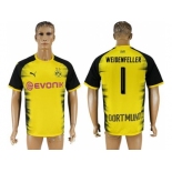 Dortmund #1 Weidenfeller Yellow Soccer Club Jersey