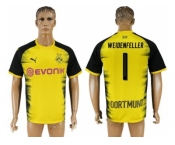 Dortmund #1 Weidenfeller Yellow Soccer Club Jersey