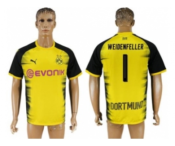 Dortmund #1 Weidenfeller Yellow Soccer Club Jersey