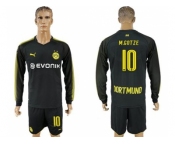 Dortmund #10 M.Gotze Away Long Sleeves Soccer Club Jersey