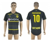 Dortmund #10 Mkhitaryan Away Soccer Club Jersey