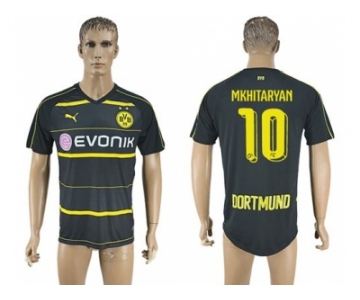 Dortmund #10 Mkhitaryan Away Soccer Club Jersey