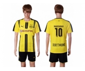 Dortmund #10 Mkhitaryan Home Soccer Club Jerseyss