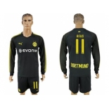 Dortmund #11 Reus Away Long Sleeves Soccer Club Jersey