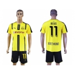 Dortmund #11 Reus Home Soccer Club Jerseys