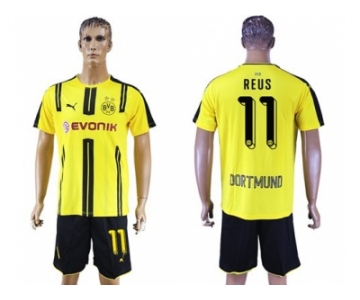 Dortmund #11 Reus Home Soccer Club Jerseys