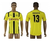 Dortmund #13 Ducksch Home Soccer Club Jersey