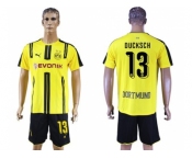 Dortmund #13 Ducksch Home Soccer Club Jerseys