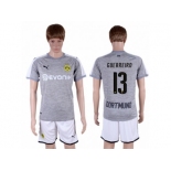 Dortmund #13 Guerreiro Grey Soccer Club Jersey