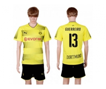 Dortmund #13 Guerreiro Home Soccer Club Jersey