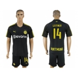 Dortmund #14 Leitner Away Soccer Club Jersey