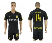 Dortmund #14 Leitner Away Soccer Club Jersey