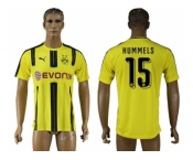 Dortmund #15 Hummels Home Soccer Club Jersey