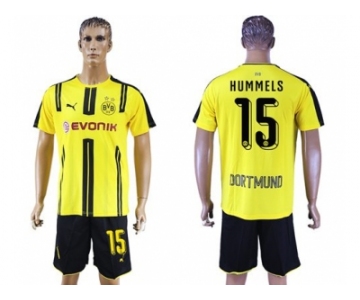 Dortmund #15 Hummels Home Soccer Club Jerseys