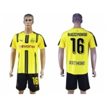 Dortmund #16 Blaszczykowski Home Soccer Club Jerseys