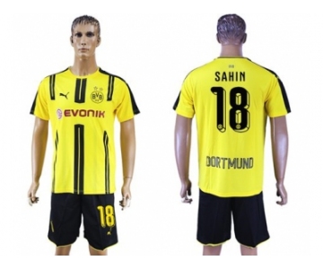 Dortmund #18 Sahin Home Soccer Club Jerseys