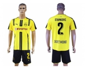 Dortmund #2 Stankovic Home Soccer Club Jerseys